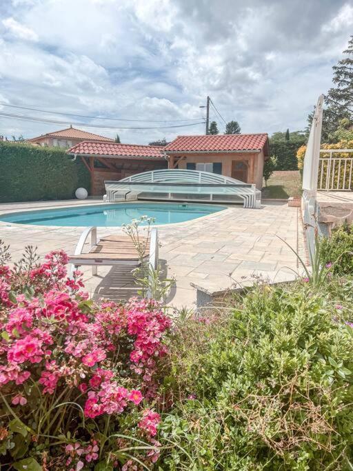 Magnifique Maison A Lentilly - Piscine Bagian luar foto